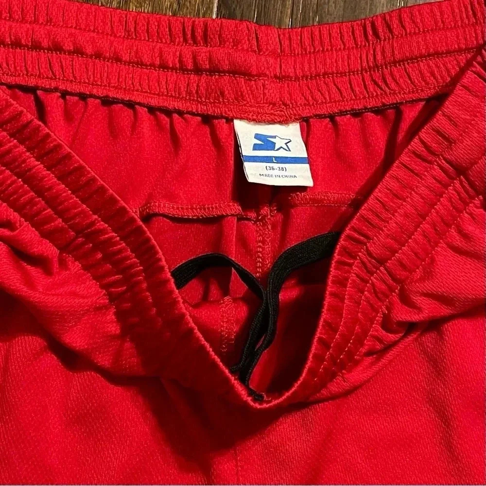 Vintage 90s Starter Baggy Wide Leg Track Pants Y2K - Picture 2 of 9